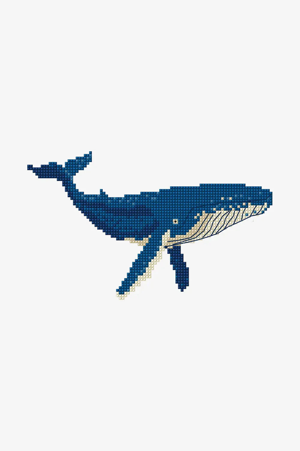 Vintage cross stitch needle shops point Whale