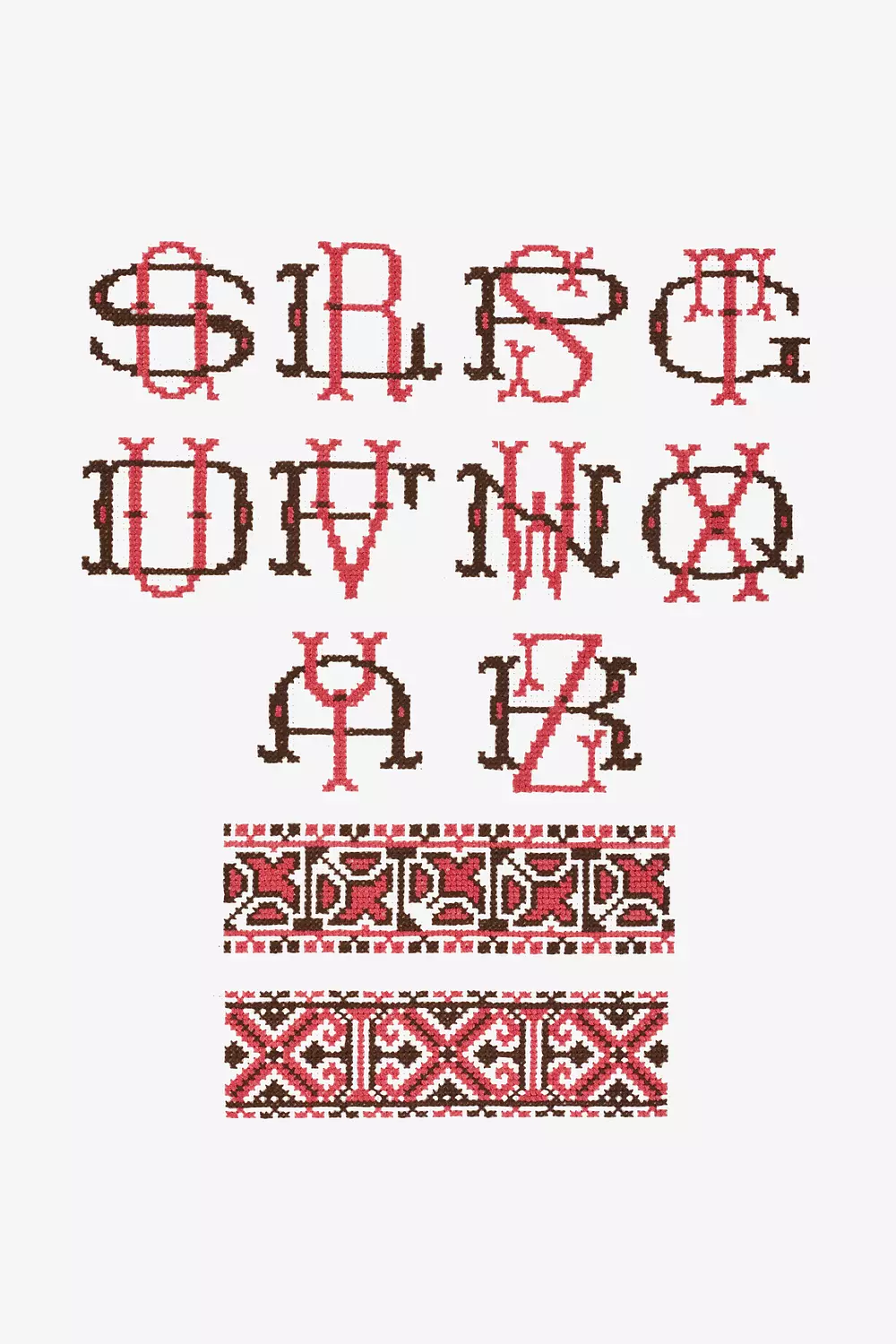 Point de marque 3.5 cross stitch pattern - DMC