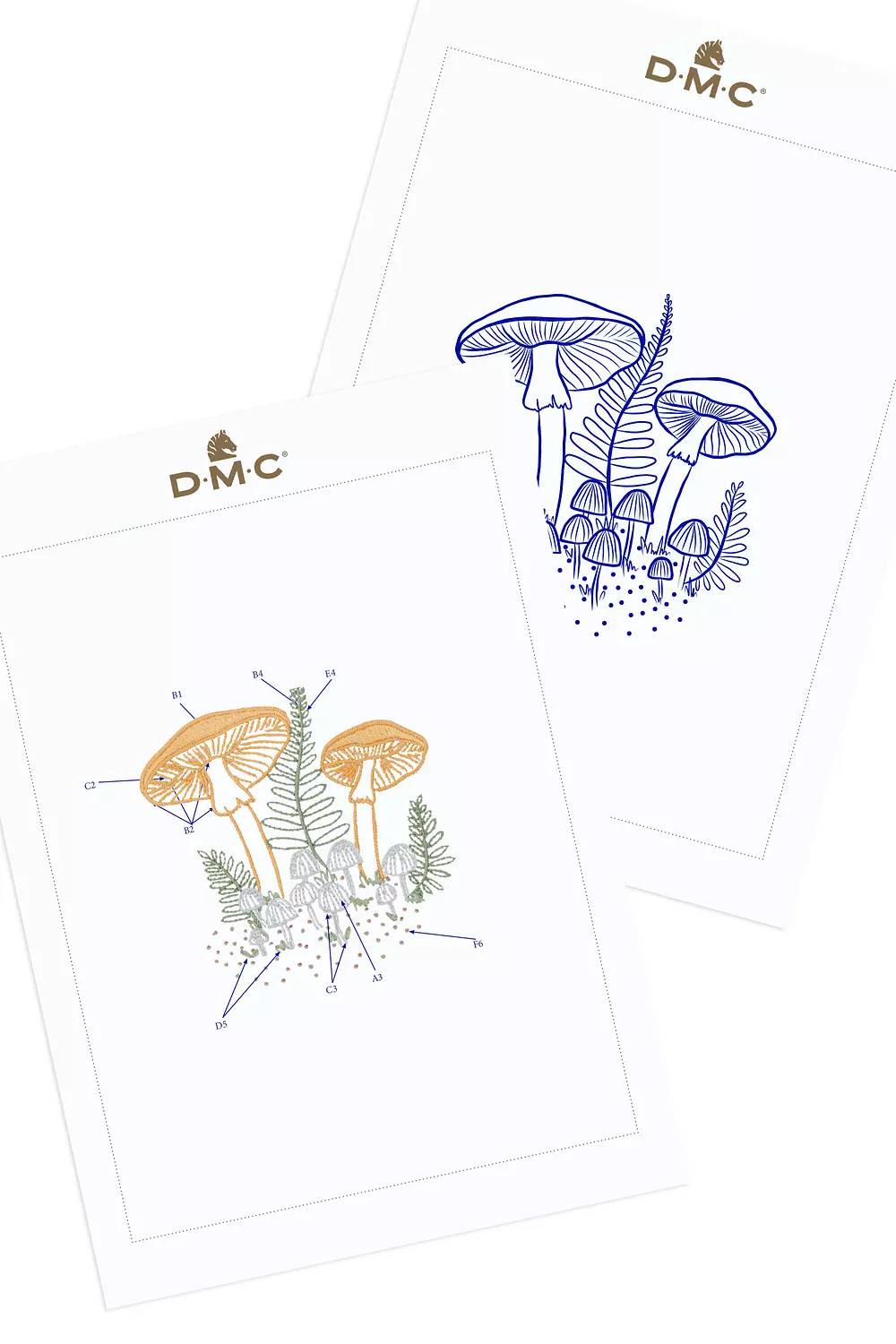 Mushroom Tote Bag - Embroidery Kit - DMC