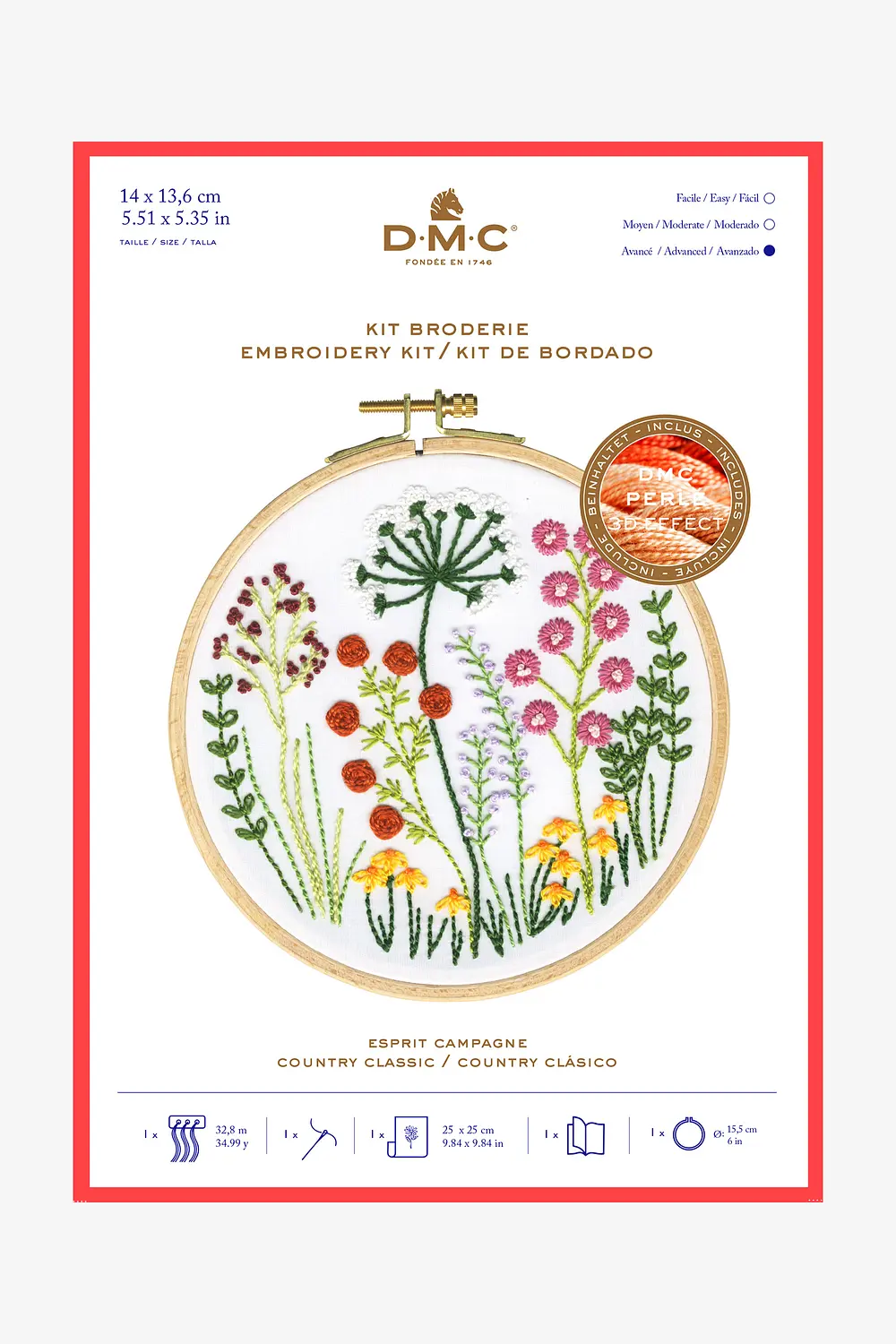 Livre De Broderie 'Un Air De Campagne' - 14 Réalisations, Marque Carpentier, Occasion
