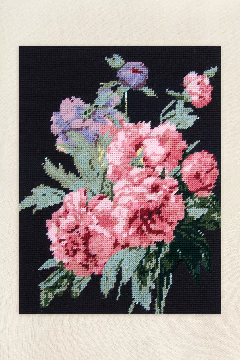 Peony Needlepoint Kit-14X14 Stitched In Wool 