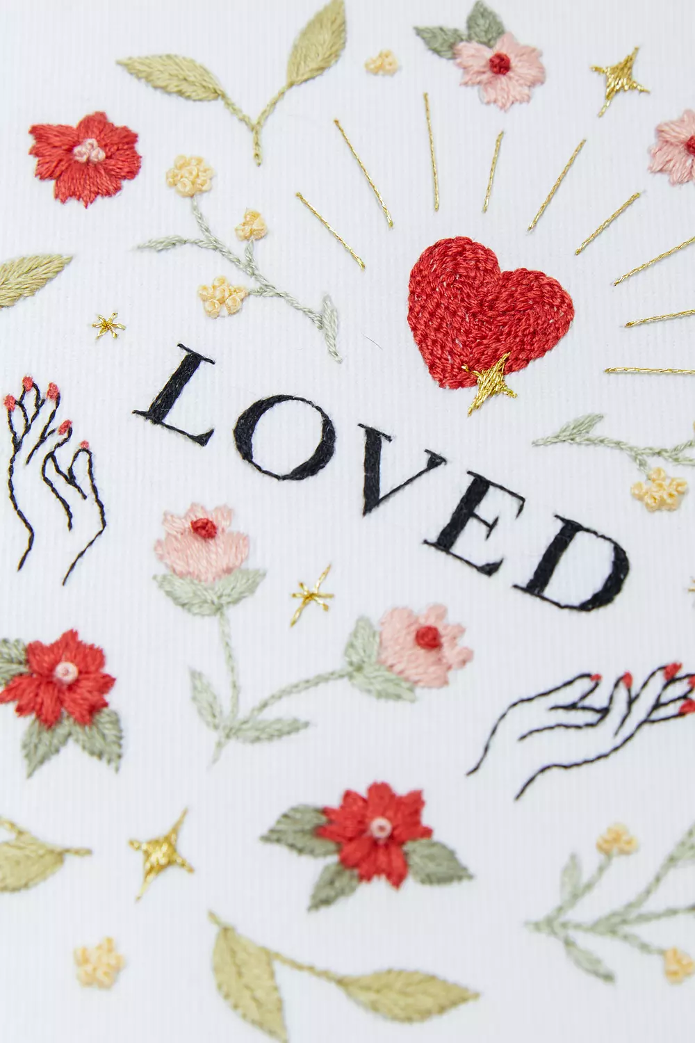 Emily June x DMC - Loved Intermediate Embroidery Pattern - DMC