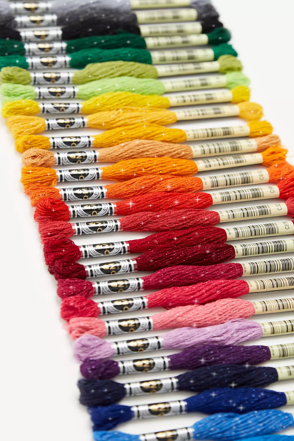 DMC Mouliné Étoile Embroidery Floss Collection - Set of 35 Colors