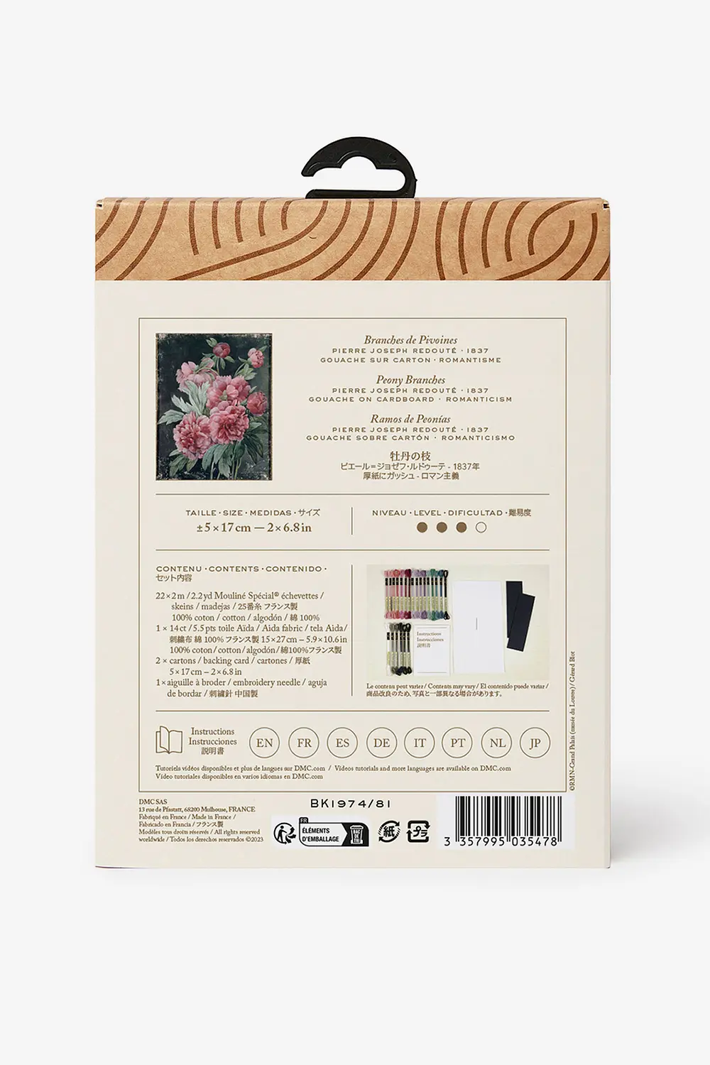 DMC Peony Branches By P.J Redout? - Cross Stitch Pattern