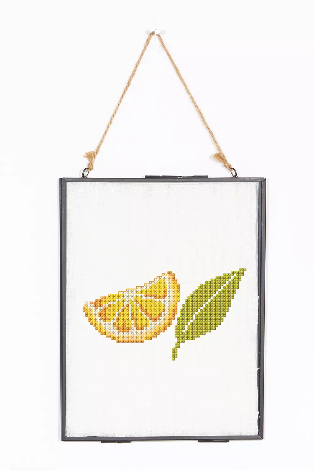 Lemon Cross Stitch Pattern  Lemon Needlepoint Kit with Canvas