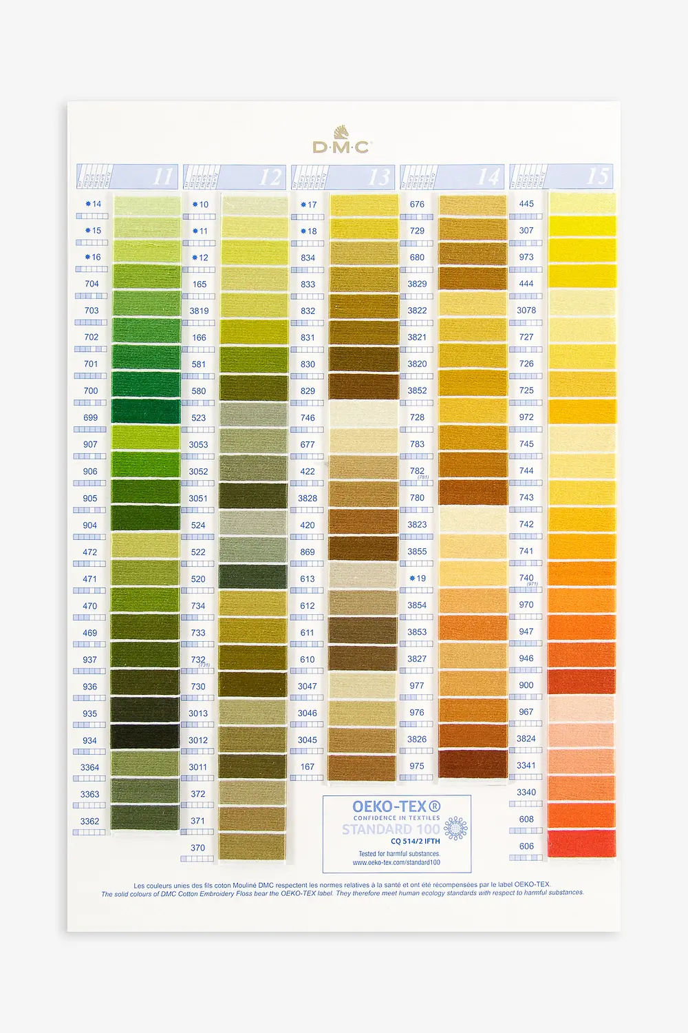 DMC Colour Chart  Dmc, Color chart, Dmc thread