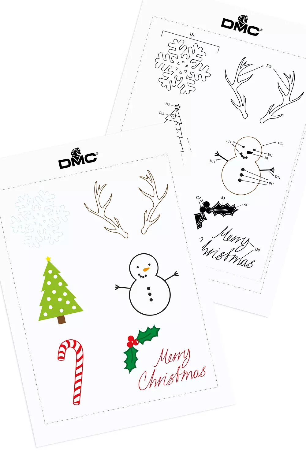 Stitchable Festive Gift Tags - DMC