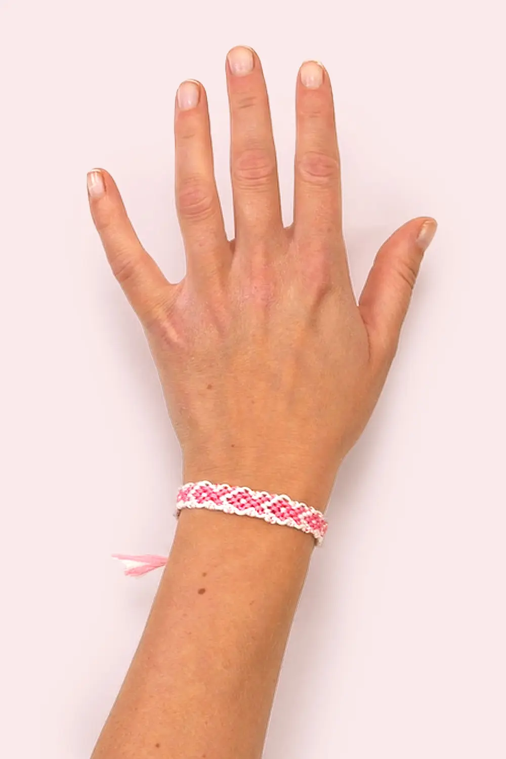 Pink hot sale ribbon bracelet