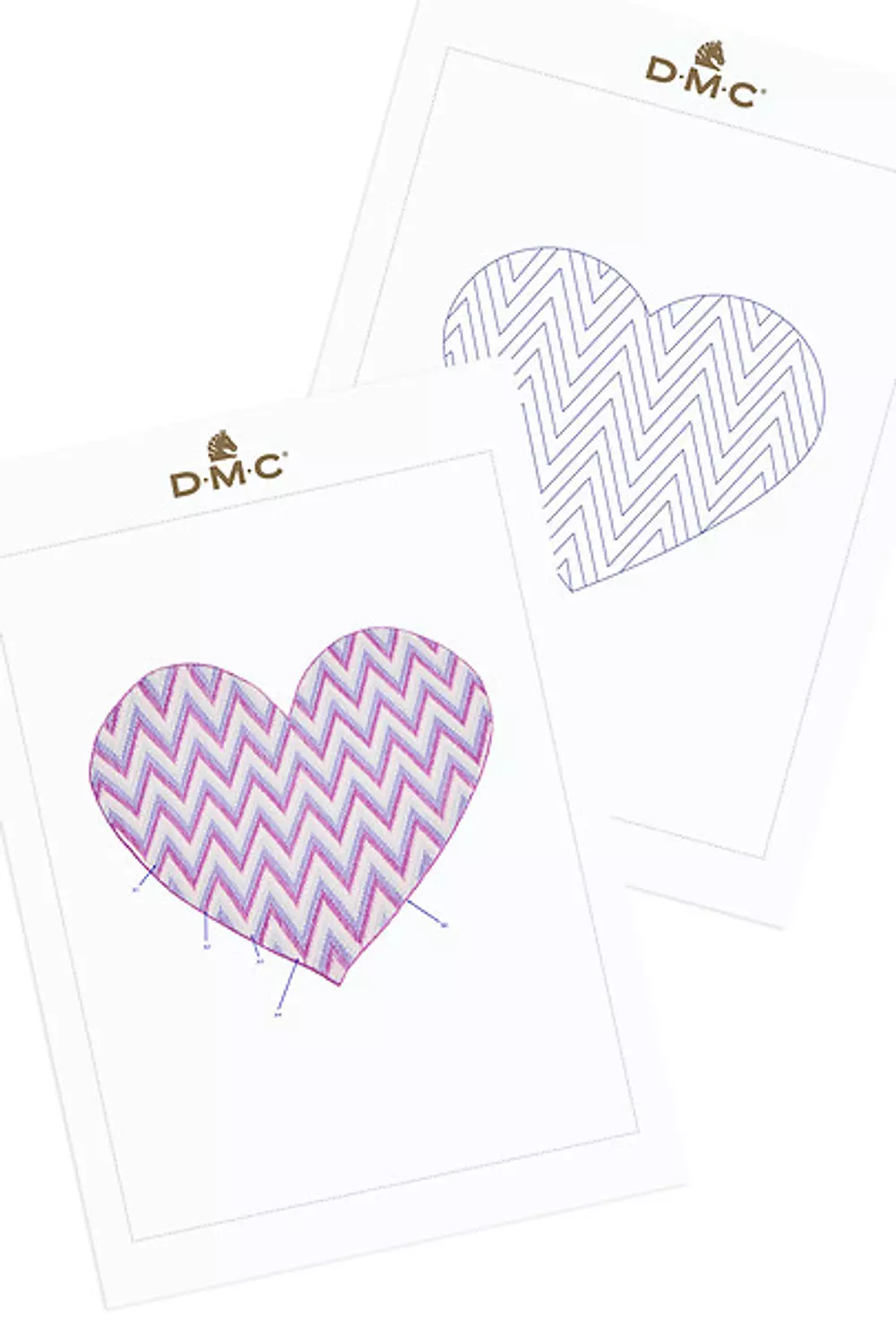 Bargello Heart - DMC