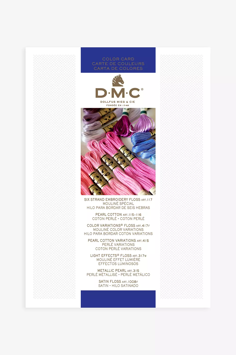 DMC Color Chart  Dmc embroidery floss, Cross stitch embroidery