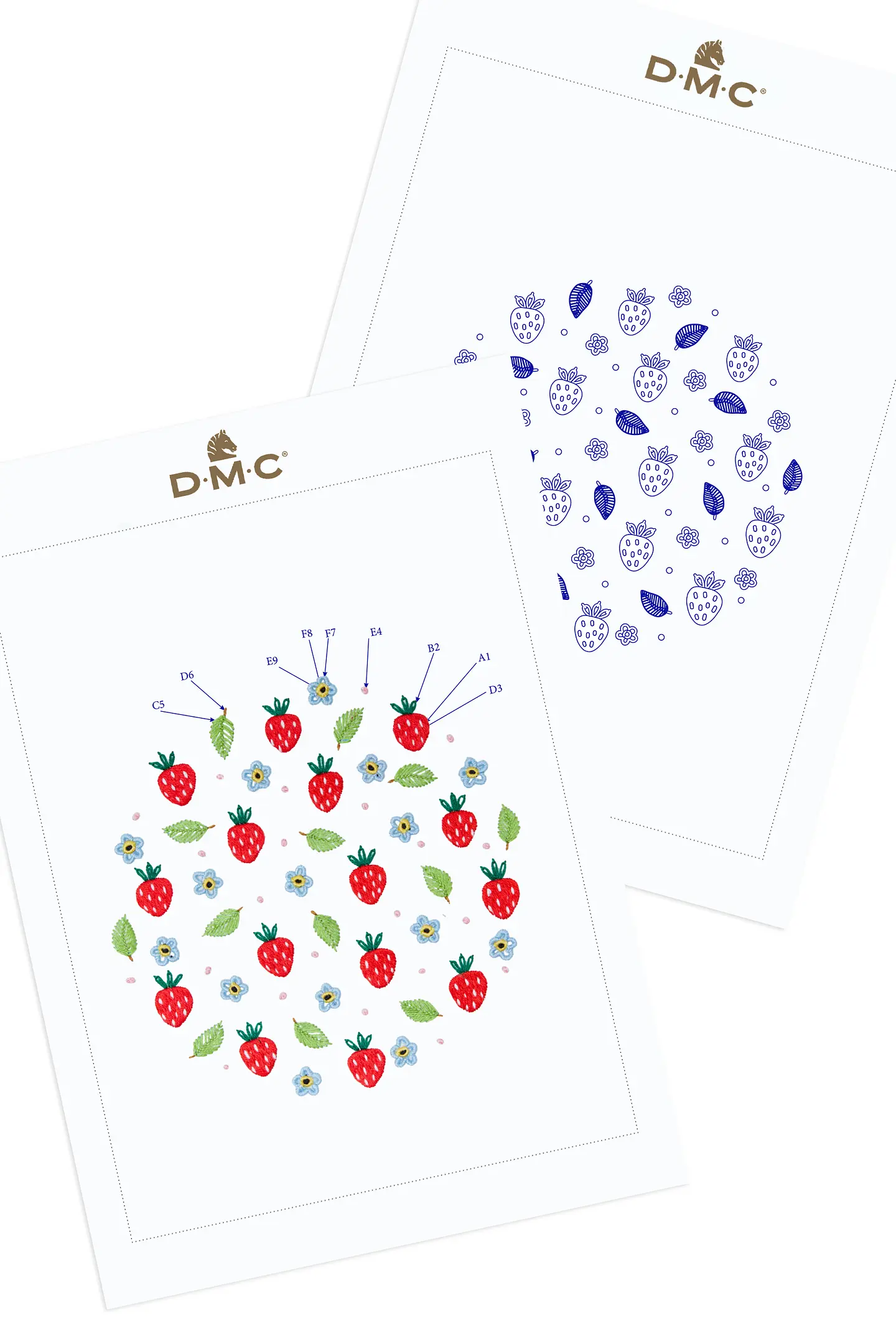 ストロベリー - 刺繍図案（初級）