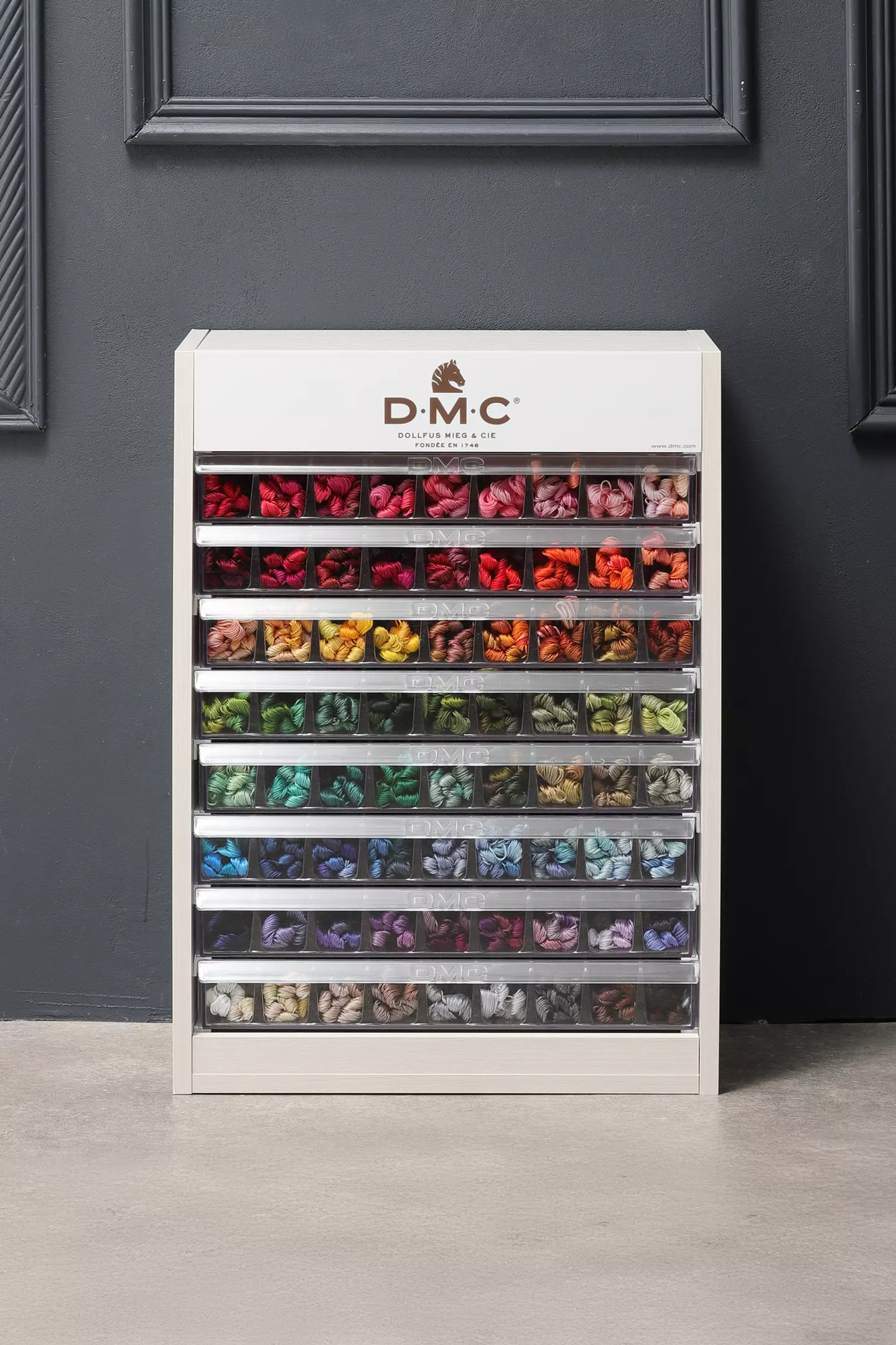 マルチディスプレイ8段 25番糸500色セット - DMC