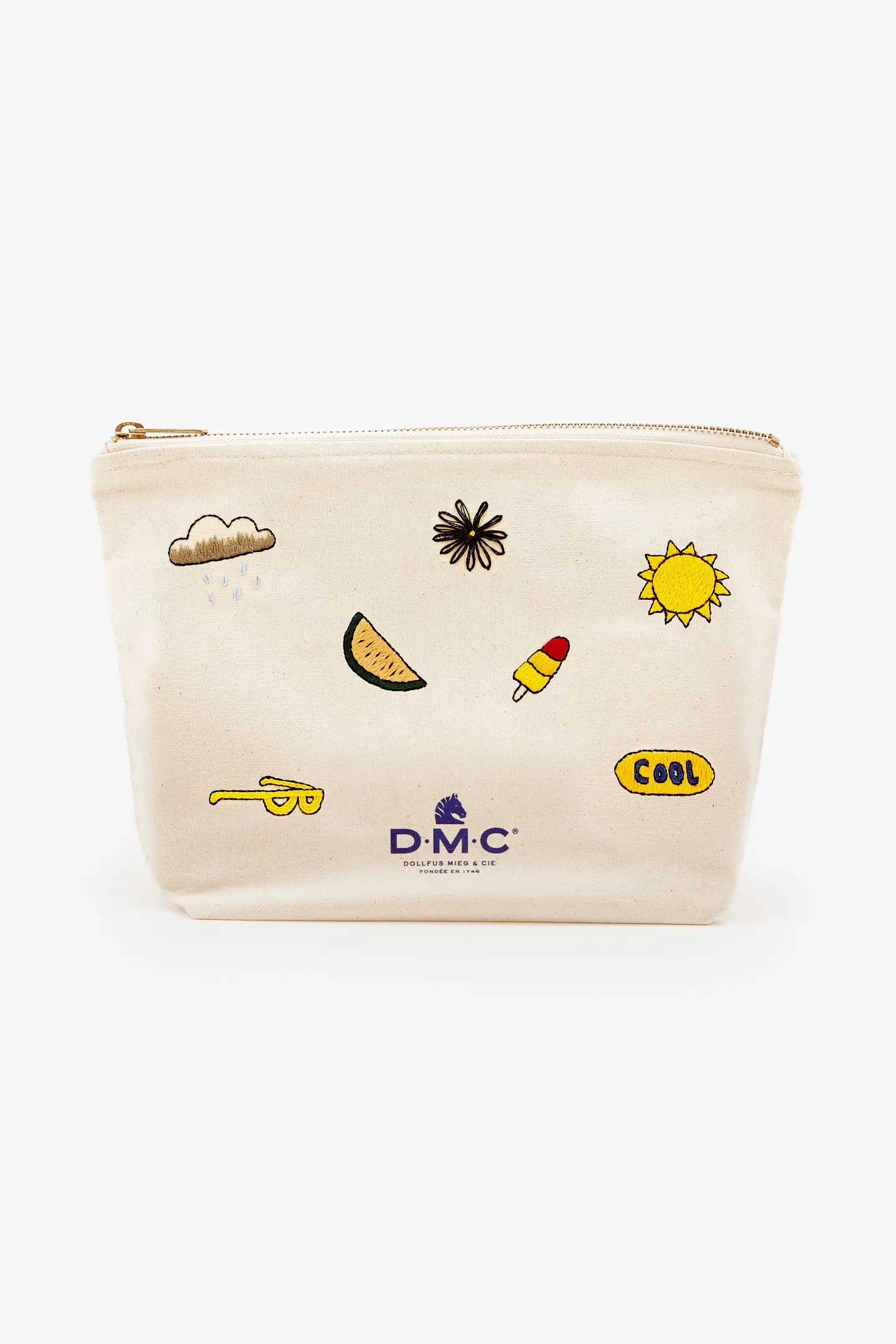 DMC Kit Canovaccio Mika Il Lama – Arazzo A Mezzo Punto Croce Per Bambini Dagli 8 Anni, Facile E Divertente, Decorazione 13x18 Cm