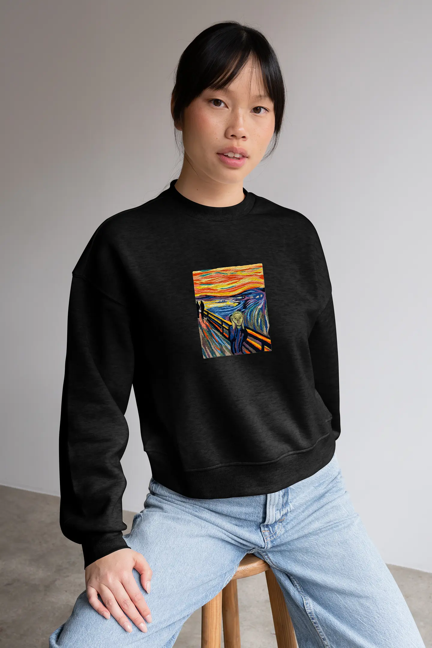 The Scream by Edvard Munch - Mini Intermediate Embroidery Pattern