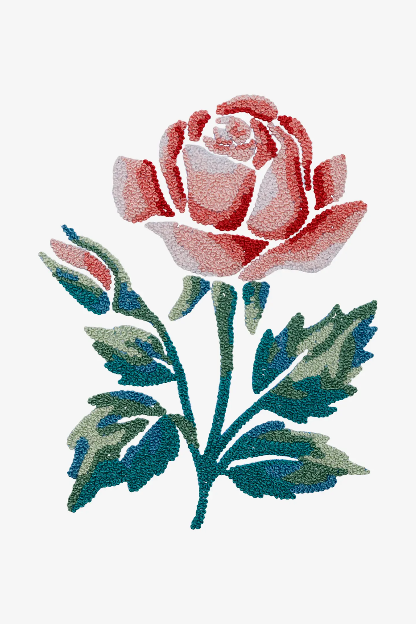 薔薇（Rose） - 刺繍図案（初級