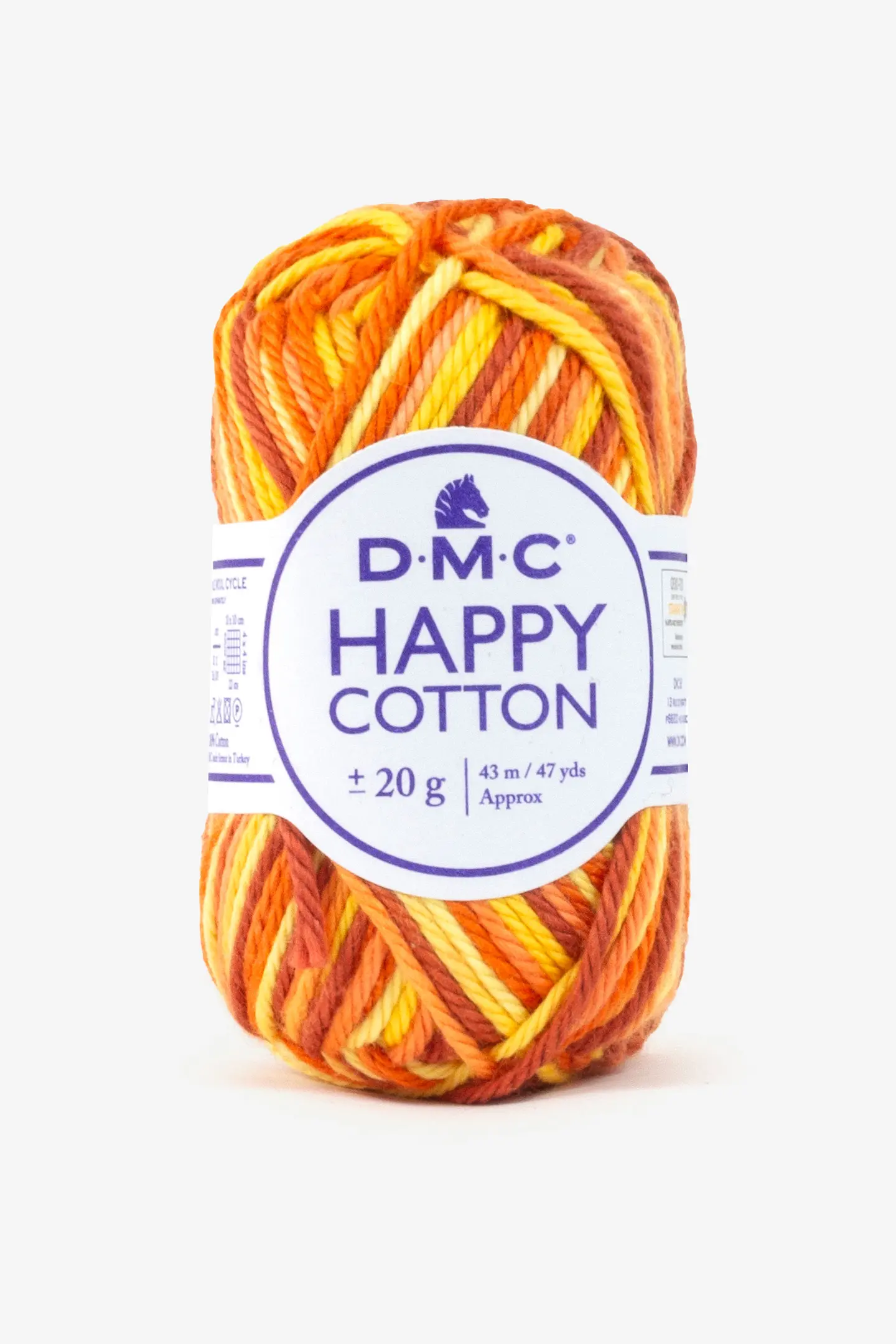 Coton Happy Cotton DMC - spécial amigurumi - Bleu gris (n°796) x43m