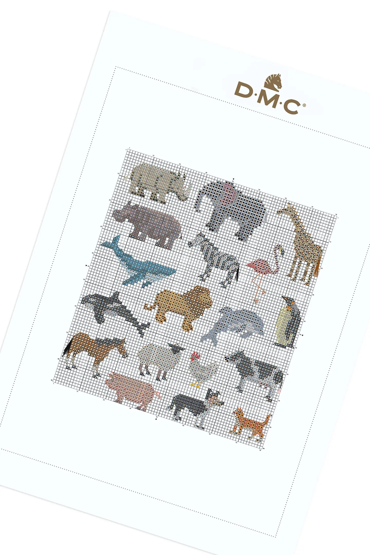 Mini Animals Beginner Cross Stitch Pattern