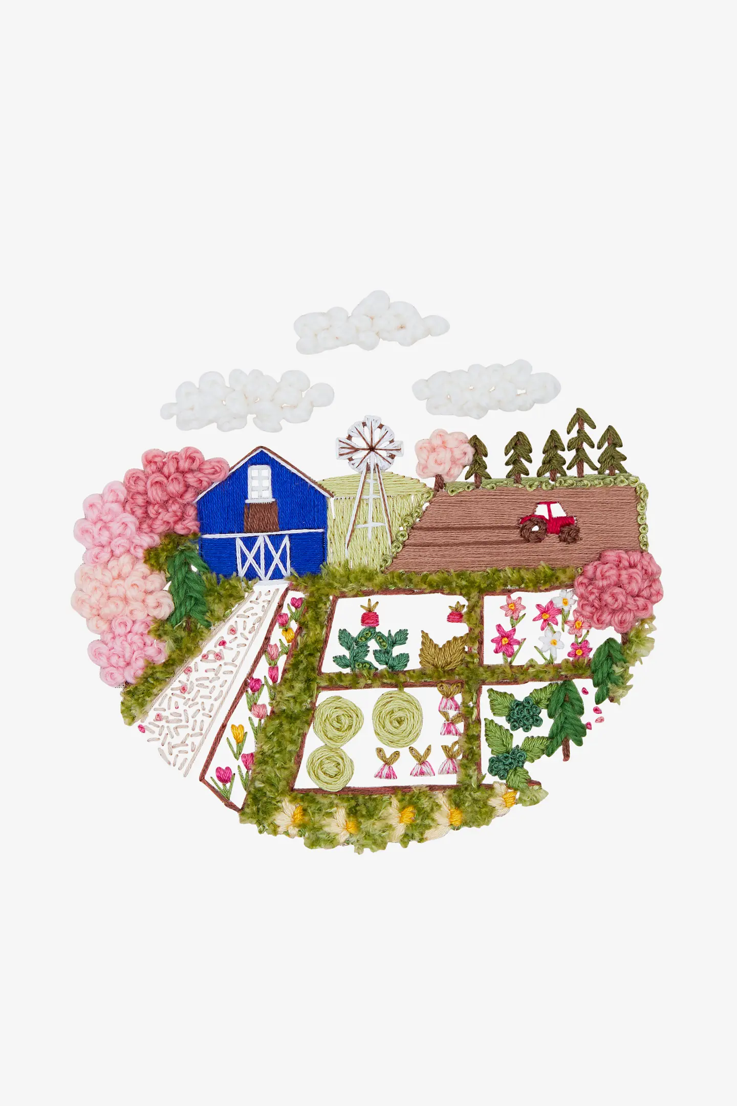 Sewbeeeit x DMC「春」- 刺繍図案（上級）