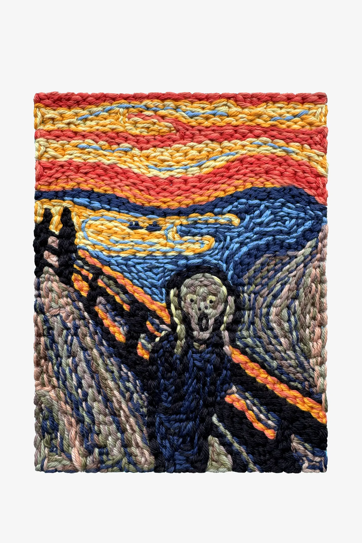 叫び」by エドヴァルド・ムンク - パンチニードル図案（中級）