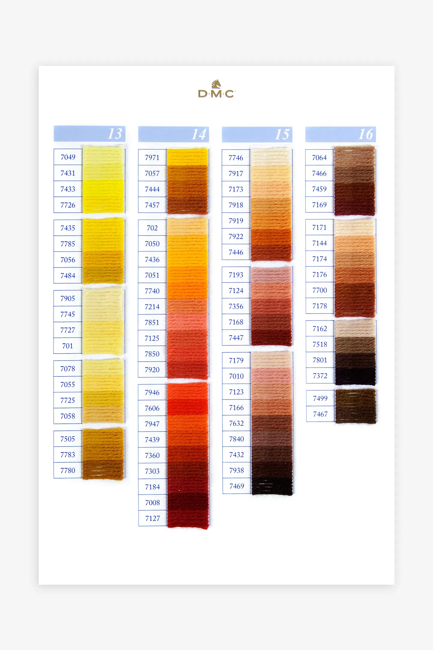 Tapestry Swatch Card Tapestry Swatch Card