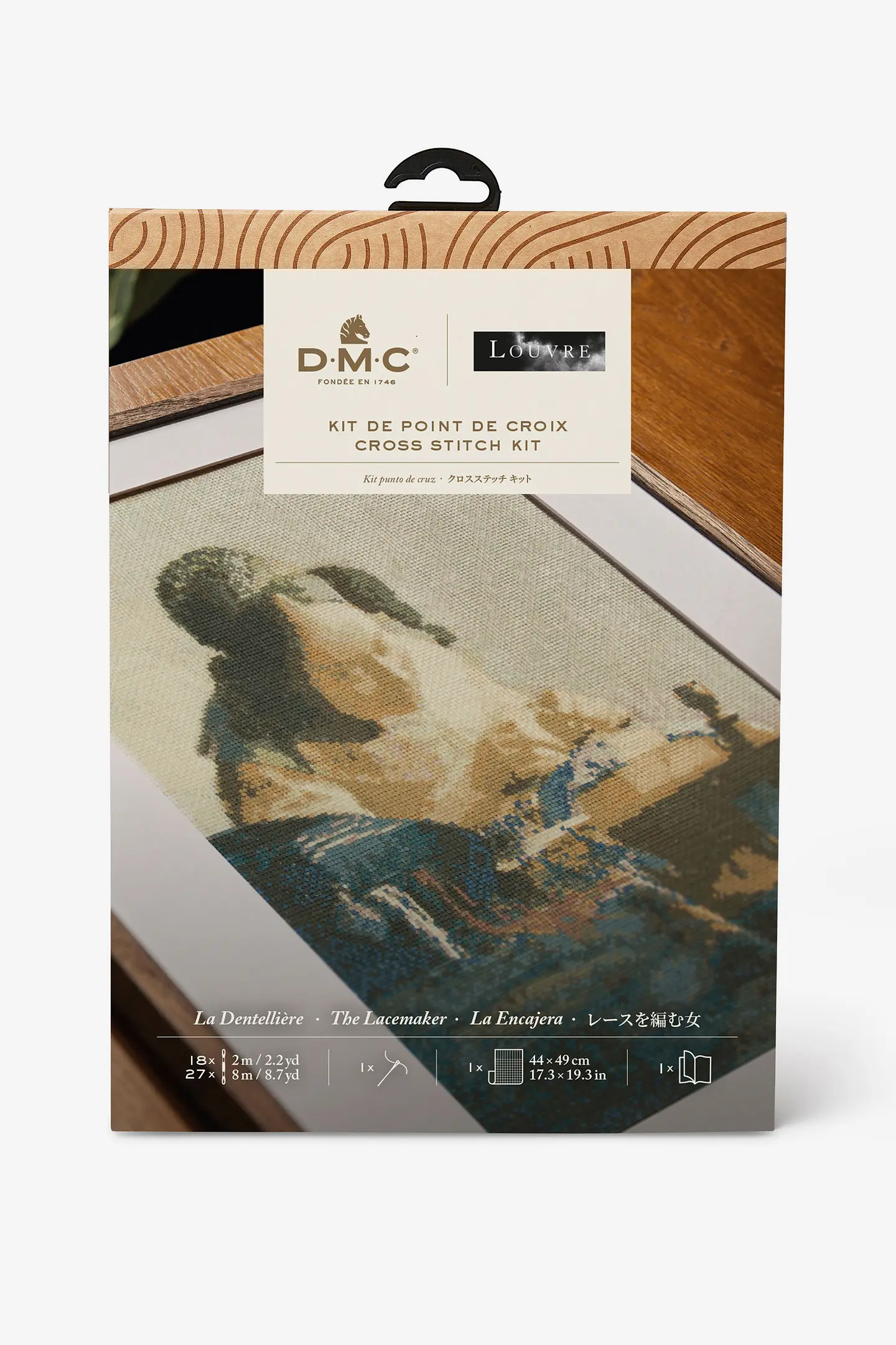 DMC×ルーヴル美術館 – フェルメール「レースを編む女」/ クロス