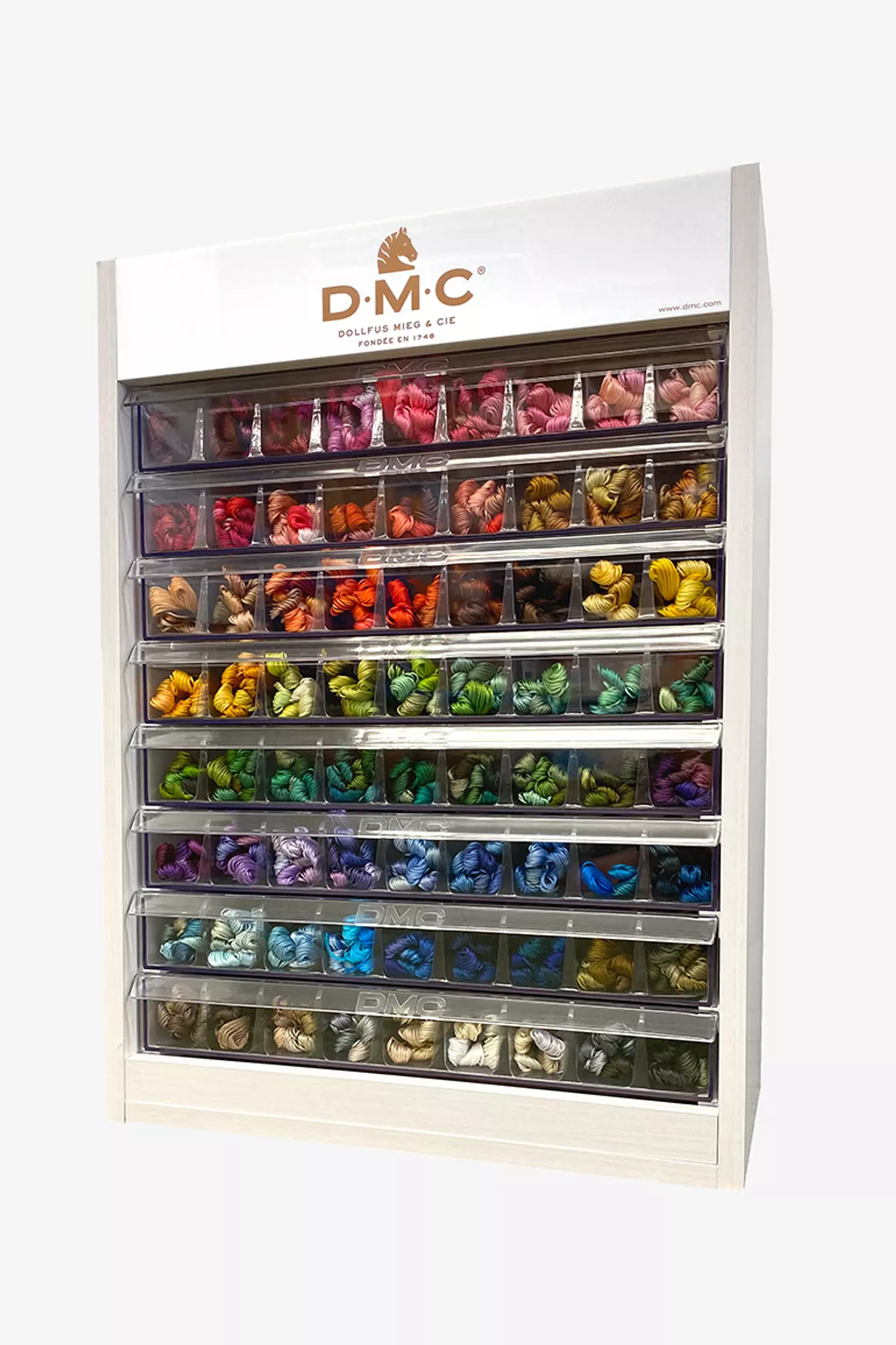 マルチディスプレイ8段 25番糸500色セット - DMC