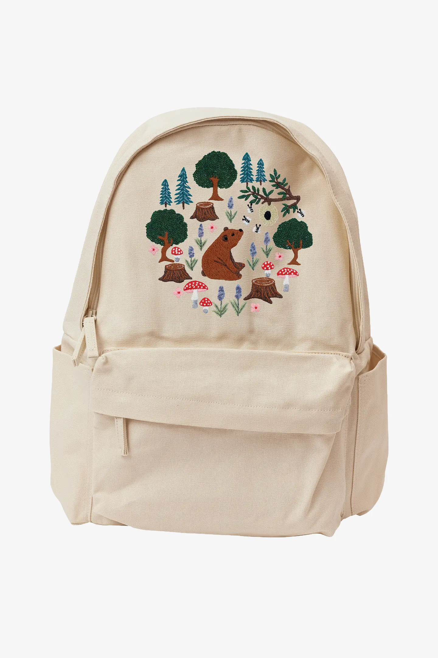 ウッドランド ベア/森のクマ - 刺繍図案(初級)