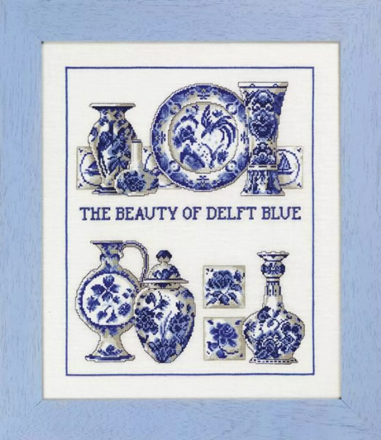 Delft blue（デルフト ブルー）」Permin Cross Stitch Kits ペルミン クロスステッチキット - DMC