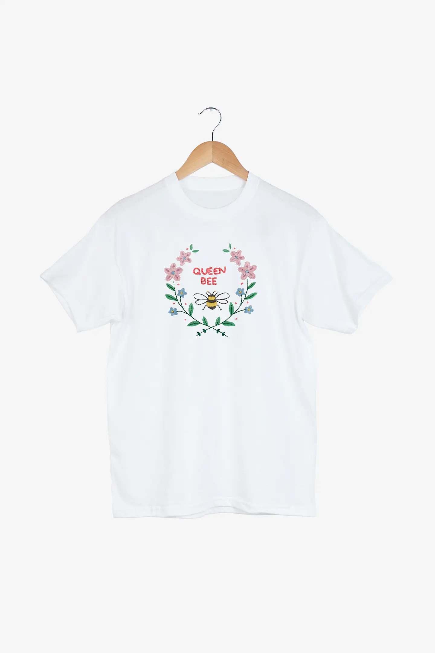 女王蜂　ベージュ 背面刺繍 女王蜂