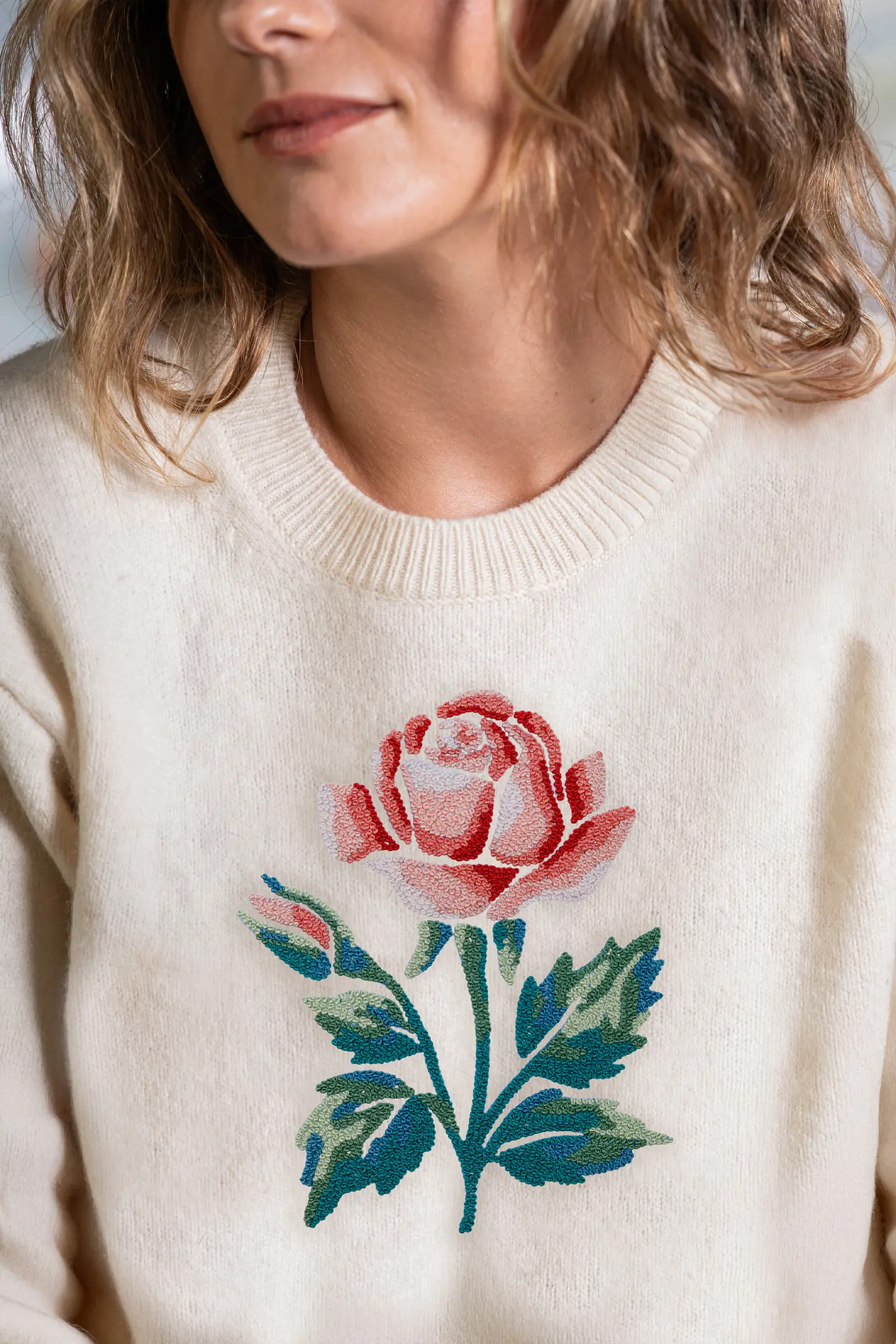 薔薇（Rose） - 刺繍図案（初級