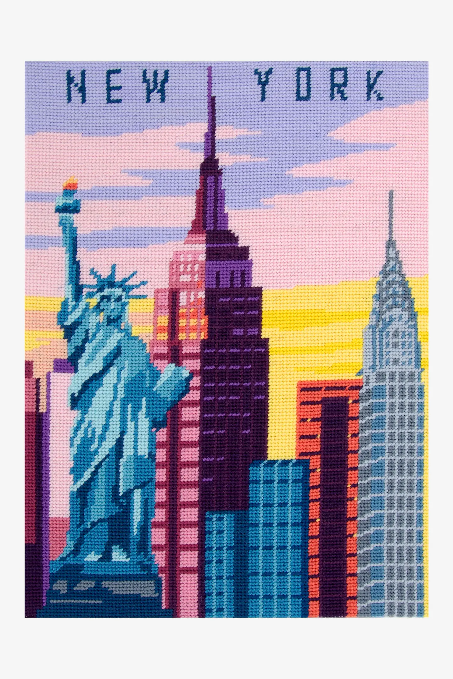 New York ニューヨーク - ニードルポイントキャンバス（中級）