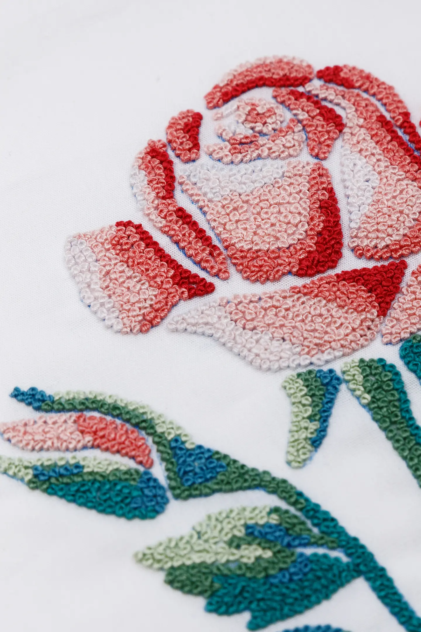 薔薇（Rose） - 刺繍図案（初級