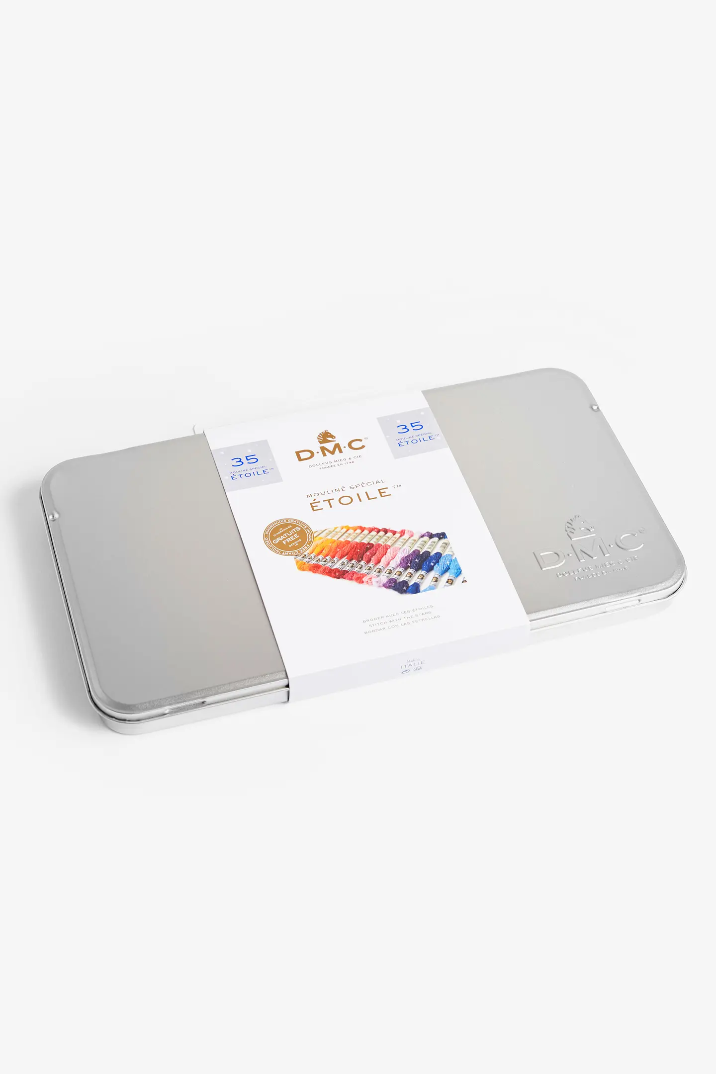 Coffret DMC Etoile - 35 Bobines De Fil Métallisé - Neuf - Point De Croix