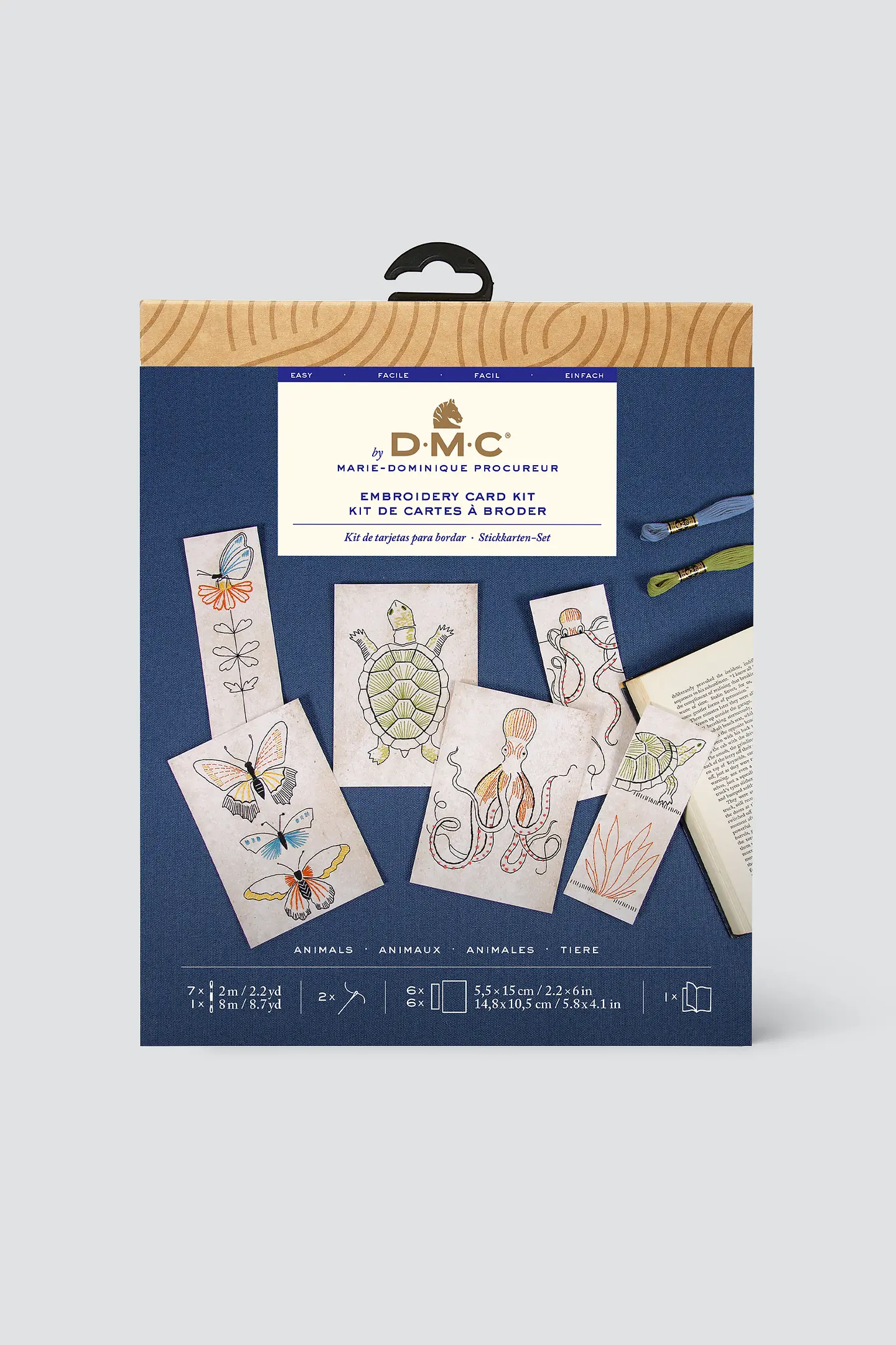 Lot Broderie Vintage Tri-Chem - 2 Livres, 2 Cartes Caniche & Chat, Velours Neuf