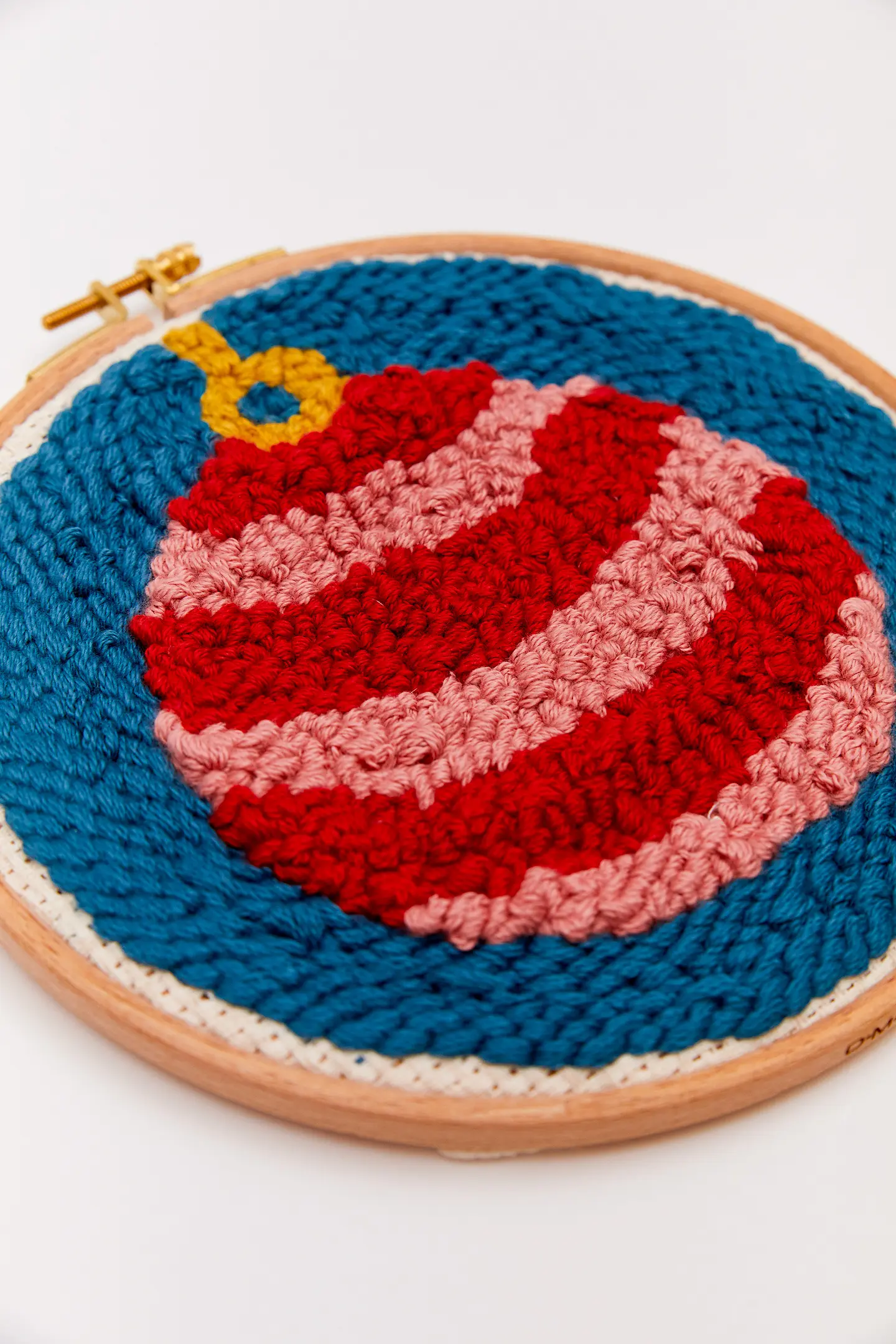 クリスマスオーナメント - パンチニードル図案（初級）