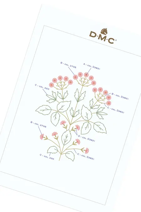 カントリーフラワー - 刺繍図案（初級）