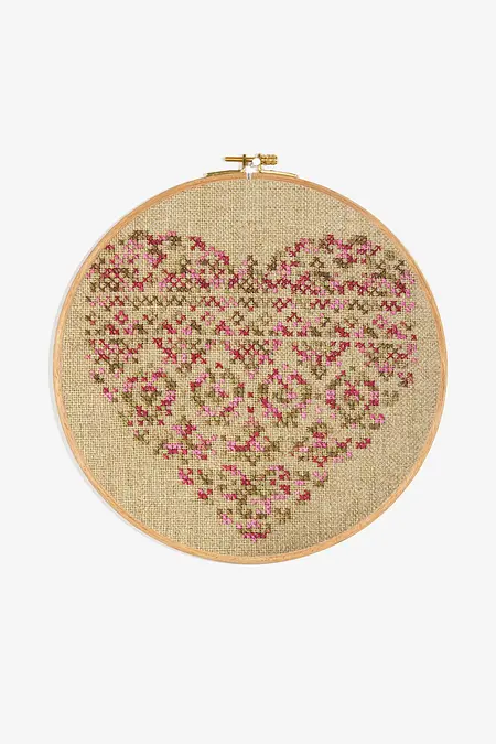 「claireSowdenクレアソヴデン亅ハートイラスト刺繍額入セットサイン入り claireSowdenクレアソヴデン亅ハートイラスト刺繍額入セット