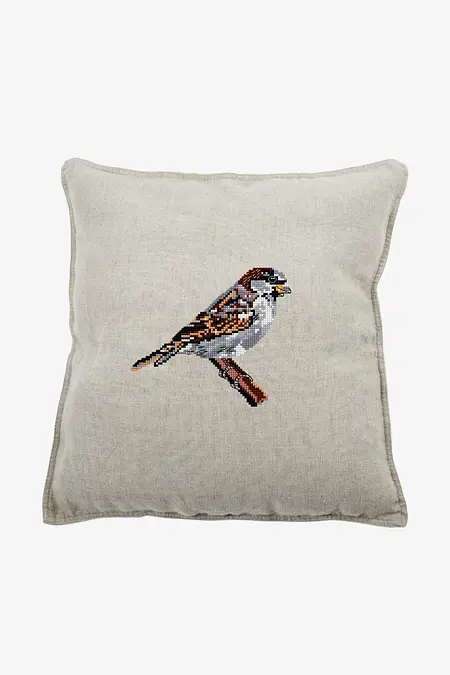 スズメと桜の刺繍作品 スズメと桜の刺繍作品 スズメと桜の刺繍作品