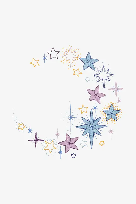 【一点物:イラストアート】★GET YOUR SHINING STAR★【F6】 Shining star - Free vector clipart images on creazilla.com