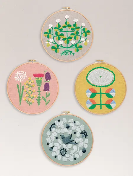 DMC×点と線模様制作所 パンチニードルキット - バードガーデン