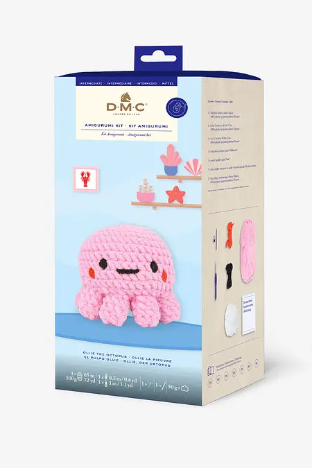 Ollie the Octopus XL Intermediate Amigurumi Crochet Kit