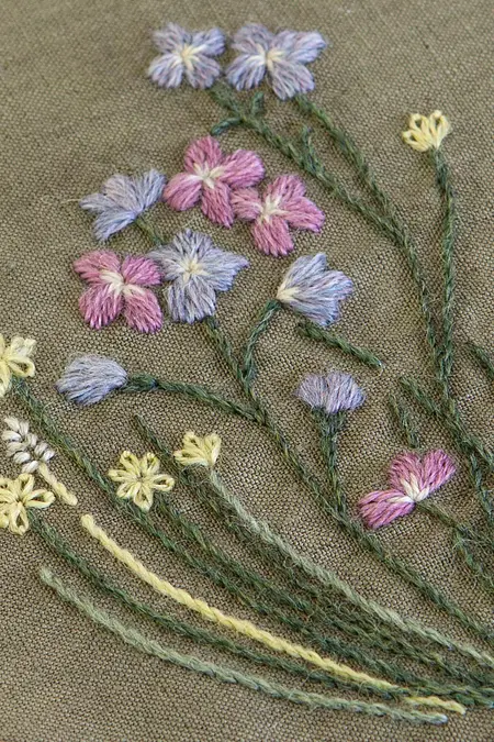 草原- 刺繍図案（初級）