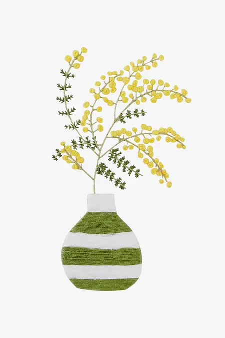 Mimosa Embroidery Pattern