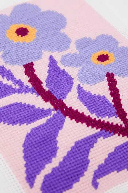 ライラック - タペストリー図案（初級）