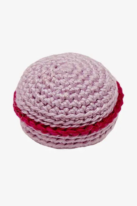 ⚫︎macaron vanille  あみぐるみ あみぐるみ マカロン