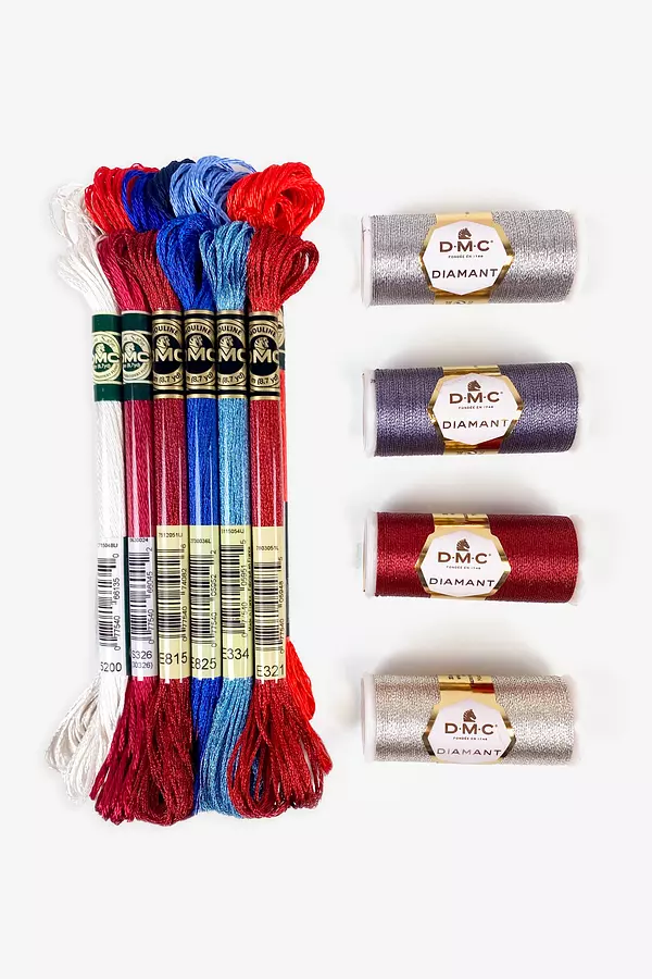  DMC Embroidery Floss Pack,Colorful Holiday Collection,DMC  Embroidery Thread, Kit Include 30 Cotton Assorted Color Bundle with DMC  Cross Stitch Hand Needles size 1-5. Premium Embroidery String/Yarn. : Arts,  Crafts & Sewing