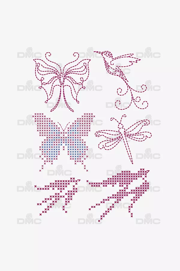 Birth Collection Magic Paper - DMC Embroidery Pattern - 123Stitch