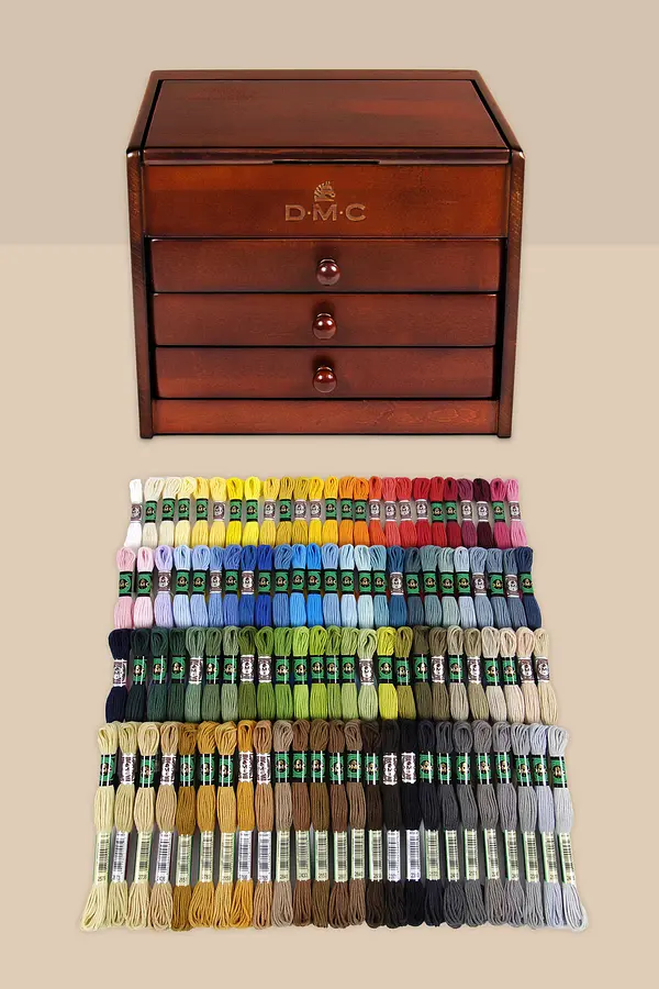 Collections - Thread Assortments & Wooden Chest - DMC